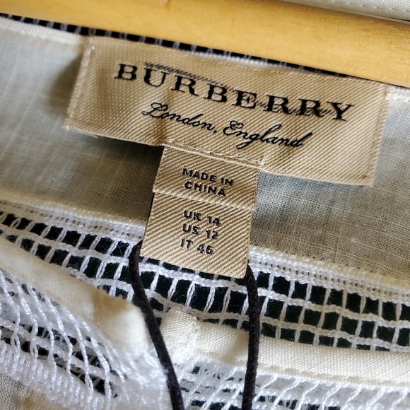 NWT$625 Burberry Magnolia Panel Natural Blouse Top - Picture 10 of 13
